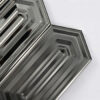 Black-Mirror-Brushed-Stainless-Steel-Mosaic-Tile-Close-Up-Detail Black Picket Stainless Steel Mosaic Mirror and Brushed Accent Wall Tile