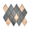 Black-Rose-Gold-Diamond-Metal-Mosaic-Tile Black Rose Gold Diamond Metal Tile