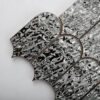 Black Ripple Fan Metal Mosaic Tile for Statement Walls