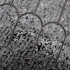 Black Ripple Fan Metal Mosaic Tile for Statement Walls