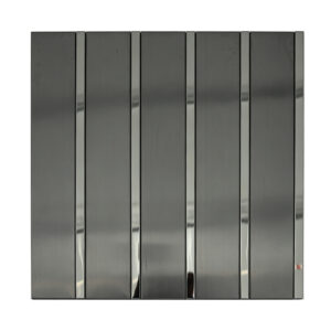 Industrial Black Groutless Metal Striped Shower Washroom Wall Tiles
