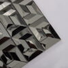 Black-stainless-steel-mosaic-tile-corner-detail 3D Black Stainless Steel Chevron Mosaic Wall Tile