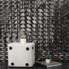 Black-stainless-steel-mosaic-tile-wall-decor-scene 3D Black Stainless Steel Chevron Mosaic Wall Tile