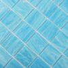Blue-Glass-Mosaic-Tile-Pattern-Diagonal-Close-Up Light Blue Glass Mosaic Pool Tile Sheet 11.73 x 11.73 Inch