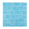 Blue-Glass-Mosaic-Tile-Sheet-Front-View Light Blue Glass Mosaic Pool Tile Sheet 11.73 x 11.73 Inch
