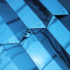 Blue-Mirror-Picket-Mosaic-Beveled-Joint-Detail Blue Mirror Long Picket Beveled Mosaic Vanity Wall Tile