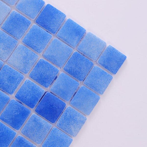 Ocean Blue Square Recycled Glass Pool Tile