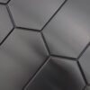 Brushed Black Long Hexagon Mosaic Kitchen Backsplash Tile