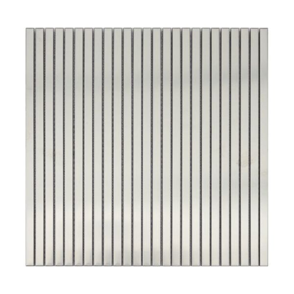Silver Stainless Steel Ribbon Mosaic Contemporary Shower and Long Living Hall Walls Tile