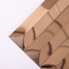 Champagne-gold-wall-tile-corner-closeup Champagne Gold Vertical Subway Metal Backsplash Tile