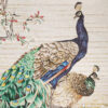 Full-peacock-handmade-glass-mosaic-mural-with-floral-branch Peacock Handmade Glass Mosaic Mural Tile for Feature Wall
