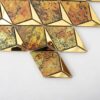 Gold Diamond Aluminum Metal Wall Tile Mosaic for Living Rooms and Bars