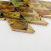 Gold Diamond Aluminum Metal Wall Tile Mosaic for Living Rooms and Bars