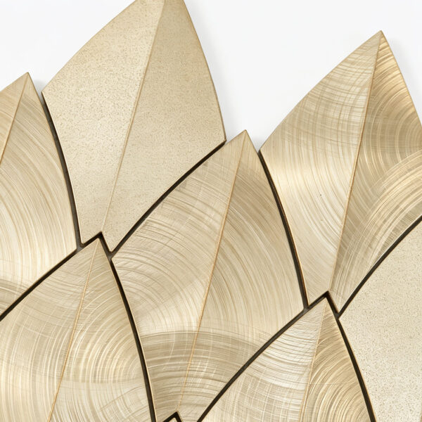 Gold Leaf Aluminum Backsplash Mosaic Tile