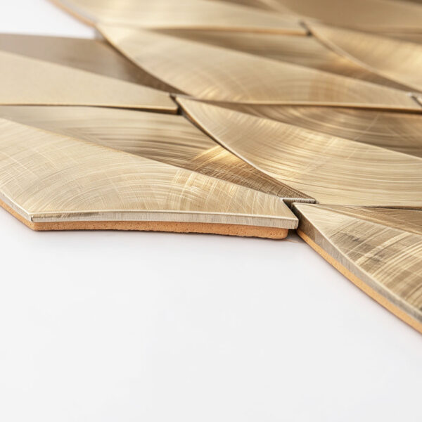 Gold Leaf Aluminum Backsplash Mosaic Tile