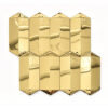 Gold Mirror Picket Beveled Stainless Steel Wall Mosaic Tile