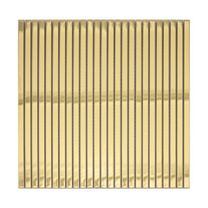 Glossy Gold Metal Ribbon Kitchen Backsplash Mosaic Bar and Washroom Wall Tile