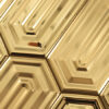 Brushed and Mirror Gold Picket Stainless Steel Mosaic Tile