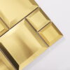 Gold Brushed Stainless Steel Beveled Modular Mosaic Tile