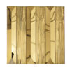 Gold Stainless Steel Fluted Long Striped Mosaic Kitchen Bathroom Tile