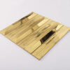 Gold Stainless Steel Fluted Long Striped Mosaic Kitchen Bathroom Tile