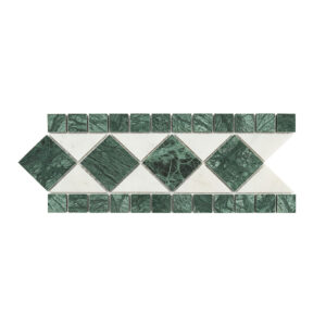 Green White Marble Mosaic Border Tile