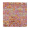 Iridescent-amber-square-glass-mosaic-tile-sheet-front-view Iridescent Amber Square Glass Mosaic Wall and Floor Tile