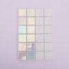 Pearlescent White Glass Square Mosaic  Backsplash and Bathroom Tile