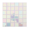 Pearlescent White Glass Square Mosaic  Backsplash and Bathroom Tile