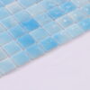 Light Blue Square Recycled Glass Swimming Pool Tile