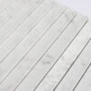 Carrara White Fluted Marble Kit Kat Tile Kitchen Backsplash and Bathroom Wall Mosaic