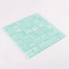 Mint Green Glass Square Shower Tile Backsplash and Bathroom Walls Mosaic