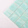 Mint Green Glass Square Shower Tile Backsplash and Bathroom Walls Mosaic