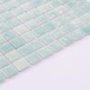 Mint-Green-Mosaic-Tile-Glossy-Surface Mint Green Recycled Glass Mosaic Uniform Square Wall and Floor Tile