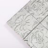 Floral Patterns With Raised 3D Texture Metal Mosaic Tile