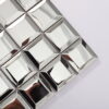Mirror-silver-beveled-stainless-steel-mosaic-corner-detail Mirror Silver Beveled Stainless Steel Square Mosaic Tile