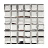 Mirror-silver-square-stainless-steel-mosaic-front-view Mirror Silver Beveled Stainless Steel Square Mosaic Tile
