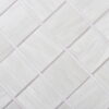 Pearl White Glass Mosaic Square Tile for Bathroom Kitchen and Pool