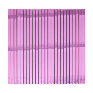 Contemporary Pink Mirror Stainless Steel Pencil Tile Ornamental Wall Decor for Shower Bathroom and Restroom