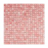 Pink-glass-mosaic-tile-full-sheet-front-view Light Pink Foil Glass Square Mosaic Wall Tile