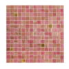 Blush Pink Mixed 24K Gold Foil Glass Mosaic Tiles