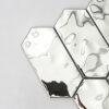 Silver Hexagon Stainless Steel Mosaic Tile for  Feature Walls and Bar Counter