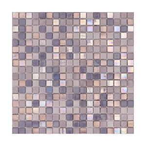 Lavender Purple Glass Mixed Mini Mosaic Tile