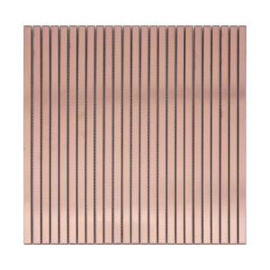 Stainless Steel Ribbed Mosaic Long Shower Accent and Restroom Backsplash Tile