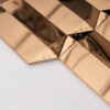 Rose Gold Mirror Stainless Steel Picket Beveled Mosaic Tile