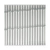 Silver-Stainless-Steel-Pencil-Tile-Front-View Silver Mirror Metal Pencil Tile Kitchen Backsplash and Shower Accent Mosaic