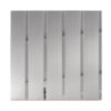 Silver-Stainless-Steel-Striped-Tile-White-Background Modern Silver Metal Striped Shower Tile Kitchen Backsplash and Bathroom Mosaic