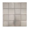 Silver Brushed Square Stainless Steel Mosaic Backsplash Tile 12 in. x 12 in.