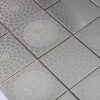 Silver Brushed Square Stainless Steel Mosaic Backsplash Tile 12 in. x 12 in.