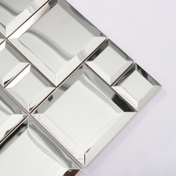 Silver Mirror Metal Modular Mosaic Tile